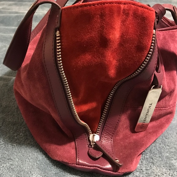Tignanello suede bag - Picture 4 of 5